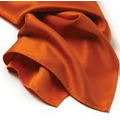 Orange Polyester Satin Scarf - 30"x30"